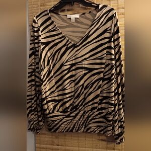 Micheal Kors Zebra Print Shirt